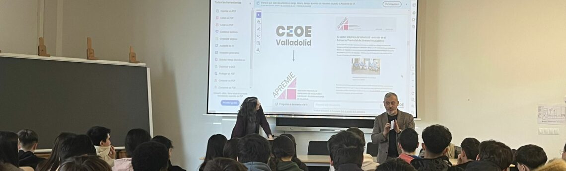 APREMIE acerca la FP en Electricidad a más de 100 alumnos del IESO Arroyo de la Encomienda